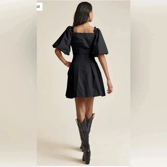 Puff Sleeve Taffeta Dress size XL - Picture 2 of 13